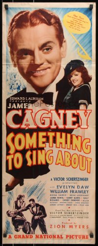 7w937 SOMETHING TO SING ABOUT insert 1937 song & dance man, a James Cagney you've never seen!