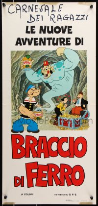7w603 LE NUOVE AVVENTURE DI BRACCIO DI FERRO Italian locandina 1978 Popeye, Olive Oyl & Wimpy, Genie!