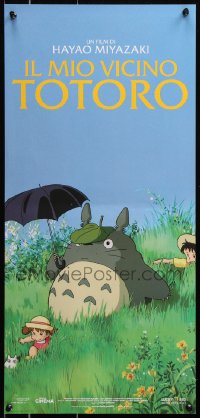 7w614 MY NEIGHBOR TOTORO Italian locandina 2009 classic Hayao Miyazaki anime cartoon, great image!