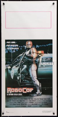 7w627 ROBOCOP Italian locandina 1987 Paul Verhoeven classic, Peter Weller is part man, part machine, all cop!