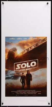 7w636 SOLO Italian locandina 2018 A Star Wars Story, Ron Howard, Ehrenreich, Glover, Chewbacca!