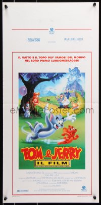 7w642 TOM & JERRY THE MOVIE Italian locandina 1993 cat & mouse, the world is a kinder, gentler place!