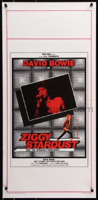 7w649 ZIGGY STARDUST & THE SPIDERS FROM MARS Italian locandina 1984 David Bowie, Pennebaker!