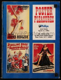 7x034 PHILLIPS POSTER PLEASURES 04/11/81 auction catalog 1981 movies, circus & more!
