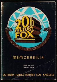 7x040 SOTHEBY-PARKE-BERNET LOS ANGELES 02/25/71 auction catalog 1971 20th Century Fox Memorabilia!
