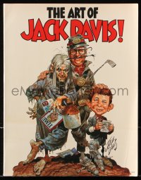 7x128 ART OF JACK DAVIS softcover book 1987 great cover art of MAD Magazine's Alfred E. Neuman!