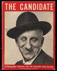 7x136 CANDIDATE softcover book 1952 a photographic interview with the honorable James Durante!