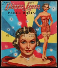 7x148 DIANA LYNN softcover book 1953 Saalfield authorized edition of color paper dolls!