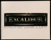 7x153 EXCALIBUR spiral-bound book 1981 Nigel Terry, Helen Mirren, color images from the movie!