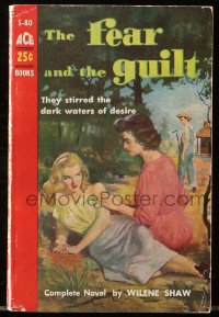 7x097 FEAR & THE GUILT paperback book 1954 they stirred the dark waters of lesbian desire!