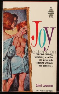 7x106 JOY paperback book 1964 she's a sex-kitten who purred with pleasure whenever men petted her!