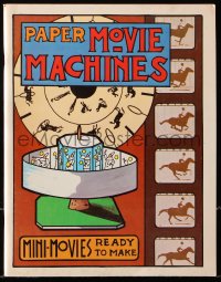 7x206 PAPER MOVIE MACHINES softcover book 1975 thaumatrope, kineographs, slideoscopes, and more!