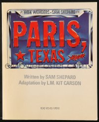 7x208 PARIS, TEXAS softcover book 1984 color images & information about the Wim Wenders movie!