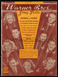 7x234 WARNER BROS SONG FOLIO softcover book 1938 words & music from their movies, star portraits!