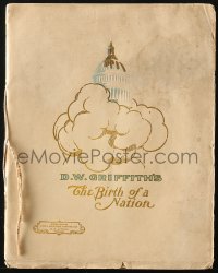7x271 BIRTH OF A NATION souvenir program book 1915 D.W. Griffith's tale of the Ku Klux Klan!
