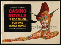 7x281 CASINO ROYALE souvenir program book 1967 James Bond spoof, sexy psychedelic art by McGinnis!