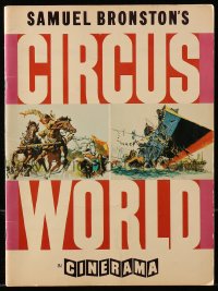7x285 CIRCUS WORLD Cinerama souvenir program book 1965 John Wayne, Cardinale, McCarthy cover art!