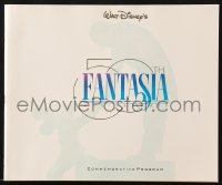 7x305 FANTASIA souvenir program book R1990 Disney classic 50th anniversary commemorative edition!