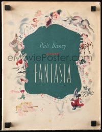 7x306 FANTASIA roadshow souvenir program book 1940 Disney musical cartoon classic in Fantasound!