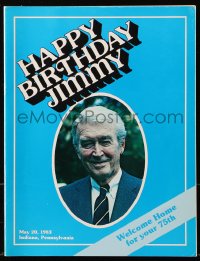 7x358 JAMES STEWART souvenir program book 1983 Happy Birthday Jimmy, welcome home for your 75th!
