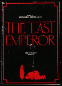 7x367 LAST EMPEROR souvenir program book 1987 Bernardo Bertolucci epic of China!