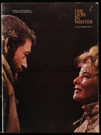 7x371 LION IN WINTER souvenir program book 1968 Katharine Hepburn, Peter O'Toole as Henry II!