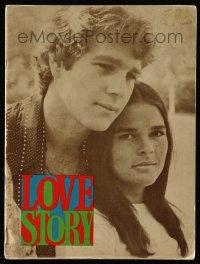 7x376 LOVE STORY souvenir program book 1970 Ali MacGraw & Ryan O'Neal, classic romance!
