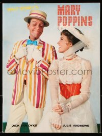 7x382 MARY POPPINS English souvenir program book 1964 Julie Andrews & Dick Van Dyke, Disney classic!