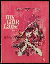 7x391 MY FAIR LADY hardcover souvenir program book 1964 Audrey Hepburn & Rex Harrison by Bob Peak!