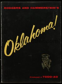 7x401 OKLAHOMA souvenir program book 1956 MacRae, Shirley Jones, Rodgers & Hammerstein, TODD-AO!