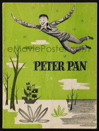 7x407 PETER PAN stage play souvenir program book 1951 Veronica Lake in the title role!