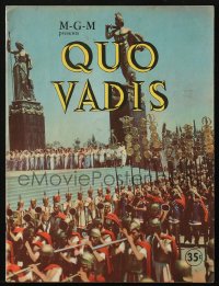 7x415 QUO VADIS souvenir program book 1951 Robert Taylor & Deborah Kerr in Ancient Rome, MGM epic!