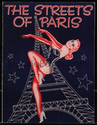 7x457 STREETS OF PARIS stage play souvenir program book 1939 Abbott & Costello's Broadway debut!