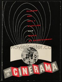 7x467 THIS IS CINERAMA souvenir program book 1954 a startling new world of entertainment!