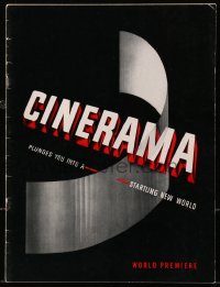 7x468 THIS IS CINERAMA world premiere 2nd printing souvenir program book 1954 a startling new world!