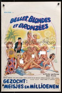 7y280 BELLES BLONDES ET BRONZEES Belgian 1981 beautiful, blonde and tanned, Max Pecas sexploitaiton!