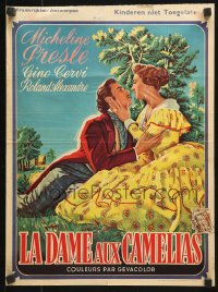 7y340 LADY WITHOUT CAMELIAS Belgian 1953 Raymond Bernard's La Dame aux Camelias, Micheline Presle!