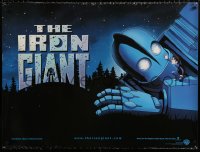 7y081 IRON GIANT British quad 1999 animated modern classic, cool cartoon different robot artwork!