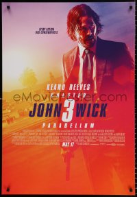 7y018 JOHN WICK CHAPTER 3 advance Canadian 1sh 2019 Keanu Reeves in the title role as John Wick!