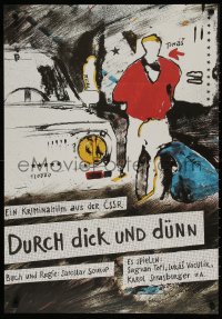 7y243 KAMARAD DO DESTE East German 22x32 1989 Stuwe art of Sagvan Tofi, Lucas Vaculik & Strasburger!