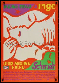 7y252 MY WIFE INGE & MY MISTRESS SCHMIDT East German 23x32 1985 Katrin Sass, art by Spuler!