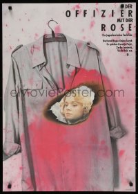 7y254 OFFICER WITH A ROSE East German 23x32 1989 Dejan Sorak, different and really clever poster design!