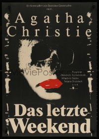 7y263 TEN LITTLE INDIANS East German 23x32 1987 Agatha Christie's And Then There Were None, Otte!