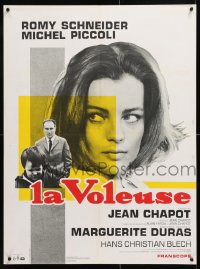 7y805 CHIMNEY NO. 4 French 23x31 1966 Jean Chapot's La Voleuse, Romy Schneider, Marty design!