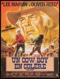 7y820 GREAT SCOUT & CATHOUSE THURSDAY French 23x30 1976 different art of Marvin by Tealdi/Landi!