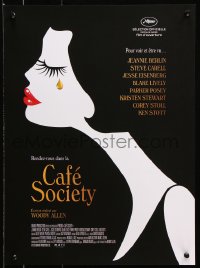 7y918 CAFE SOCIETY French 15x21 2016 Woody Allen, Eisenberg, Stewart, Lively, art of crying woman!