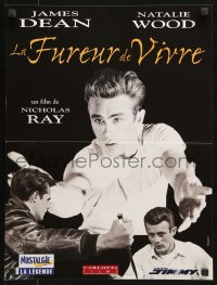 7y955 REBEL WITHOUT A CAUSE French 16x21 R1990s Nicholas Ray, James Dean, bad boy from a good family!