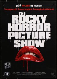 7y957 ROCKY HORROR PICTURE SHOW French 16x21 R2016 c/u lips image, a different set of jaws!