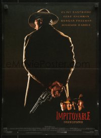 7y986 UNFORGIVEN French 15x21 1992 classic image of gunslinger Clint Eastwood with his back turned