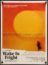 7y989 WAKE IN FRIGHT French 16x21 R2014 Ted Kotcheff Australian Outback creepy cult classic!
